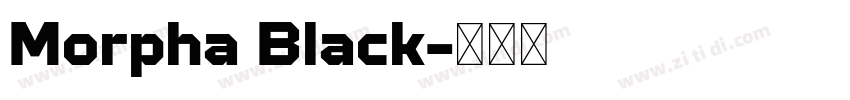 Morpha Black字体转换